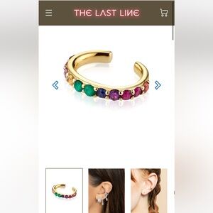 The Last Line ear cuff earring rainbow